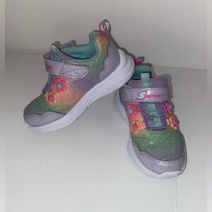 Skechers S Sport Kids‎ Glittery Rainbow Sneakers